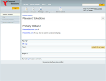 Tablet Screenshot of info.pleasantsolutions.com